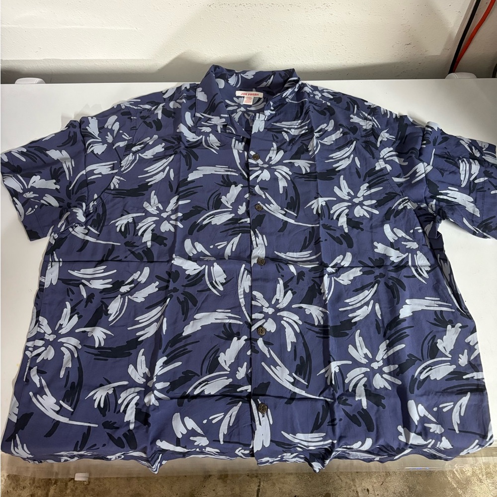 Joe Fresh Blue Hawaiian Shirt Size XL